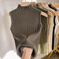 Women's Korean-style Half Turtleneck Knitted Inner Match Vest