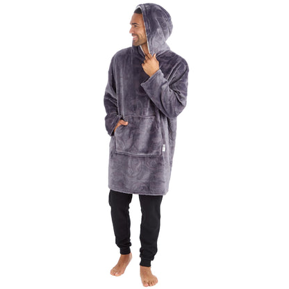 Football Design Fleece Lounge Hoodie