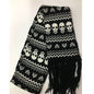 Thickened Thermal Knitted Scarf With Skull Design