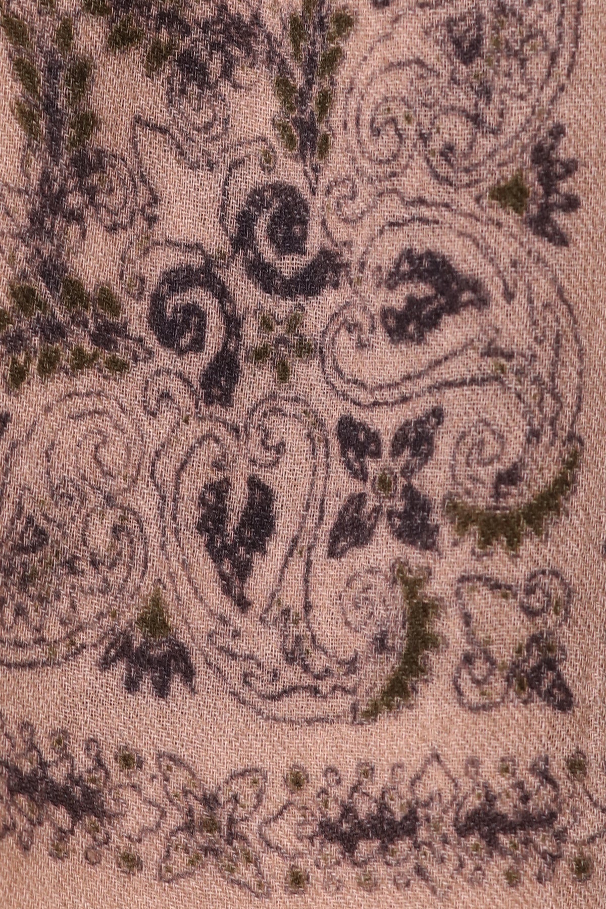 Starlight Paisley Print Wool Scarf - Off-white | SVEŽElife-3