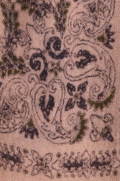 Starlight Paisley Print Wool Scarf - Off-white | SVEŽElife-3