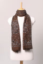 Starlight Paisley Print Wool Scarf - Wood-brown | SVEŽElife-0