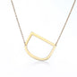 Fabulous Rose Gold Plated Stainless Steel Initial Letter Pendant Necklace