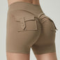Pocket Fitness Sports Yoga Shorts