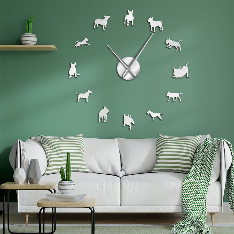 Modern 3D DIY Large Wall Clock - Luxury Acrylic Mirror Quartz Silent Home Decor for Living Room & Bedroom