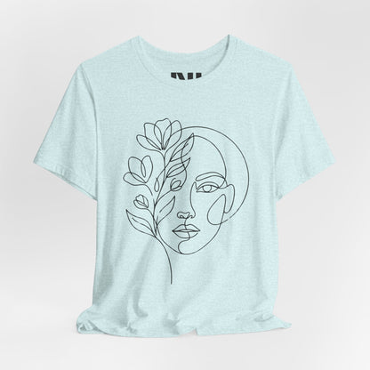 Floral Face T-Shirt
