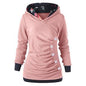 Casual fashion solid color pullover hoodie