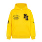 Embroidered letter hooded sweatshirt