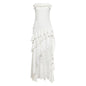 Women's Irregular Hemline Elegant And Sophisticated Tube Dress