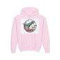 T-Rex Chase Dino Rumble Youth Hoodie | Dinosaur Graphic Sweatshirt
