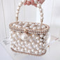 Women's Ins Bucket Bag Versatile Diagonal Pearl Bag