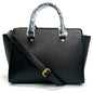 Smiley cross pattern shoulder bag