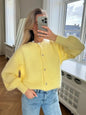 Macaron Color Sweater Cardigan For Women