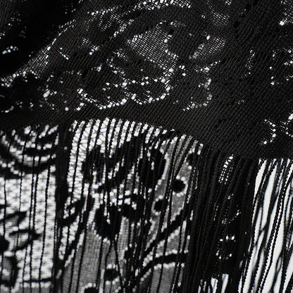 Jacquard Border Casual Shawl For Women