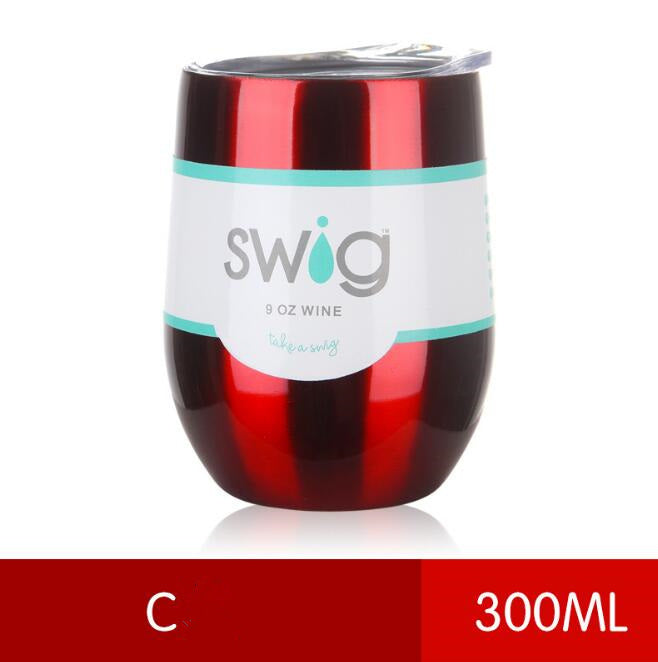 hot drink cups 9 унц. the egg in the form of a 304 stainless steel drink Tumber mug lid wine beer vacuum thermos cup