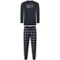 Lucky Brand Crew Neck & Closed Hem Flannel Pant Pyjama Set