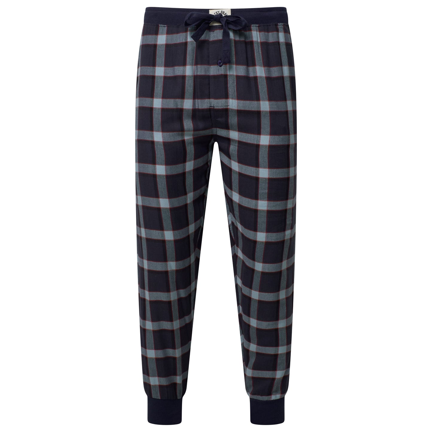 Lucky Brand Crew Neck & Closed Hem Flannel Pant Pyjama Set