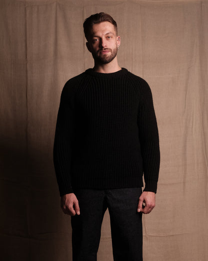 FISHERMAN KNIT 001 - Black