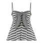 V-neck Bow-knot Design Casual Short Loose-fit Vest