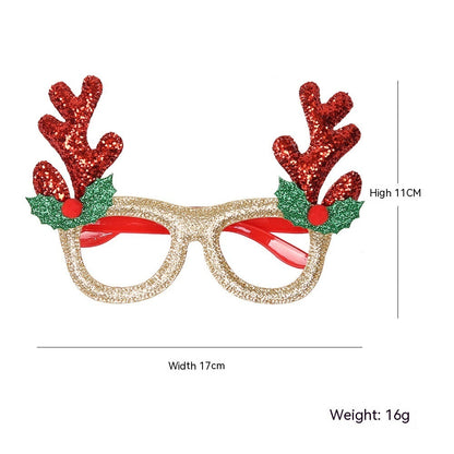 Dance Party Christmas Decorative Glasses Frame