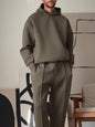 Men's Casual Hooded Sweatshirt & Elastic Waist Pants Set