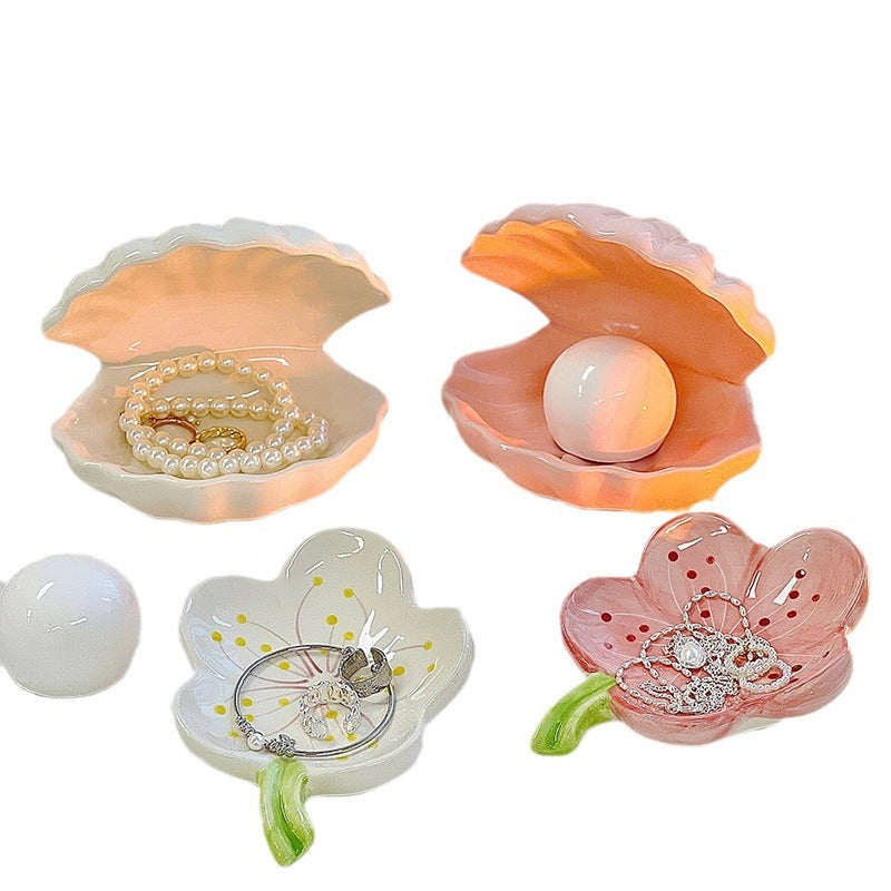 Cute Girl's Valentine's Day Birthday Gift Small Night Lamp Storage Box Tray