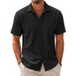 Men's Cardigan Plus Size Short Sleeve