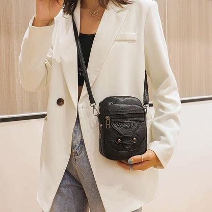 Fashion Simple Leather Crossbody Shoulder Bag