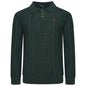 Crew Clothing Company Cable Knit Button Neck Jumper