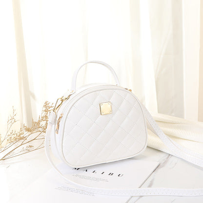 Women's Bag New Embroidered Semicircle Portable Small Square Bag