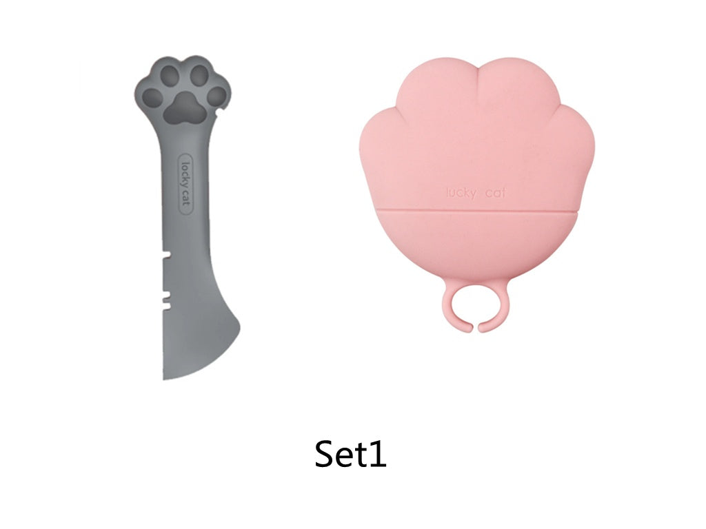 Multifunctional can opener for pet canned spoon