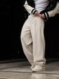 High-waisted Pleated Casual Pants
