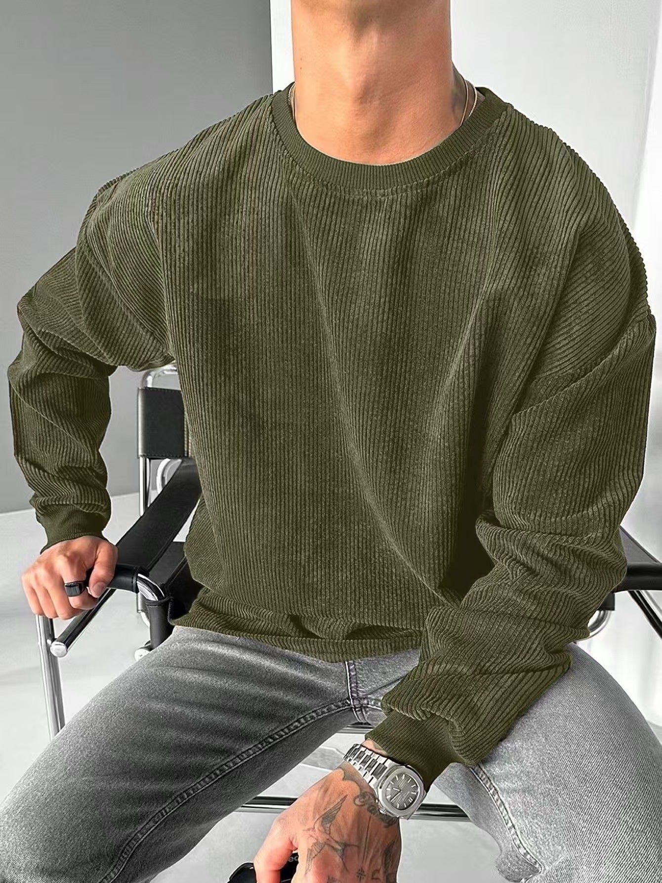 Casual Trends Round Neck Sweater Long Sleeve