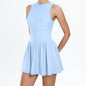 Stand-up Collar Dress For Outdoor Runninganti-exposure Design