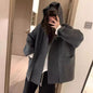 Hooded Pocket Knitted Cardigan Plus Size Women's Thickened