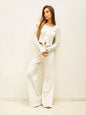 Women's Long Sleeve Top And Pants Pajama Set