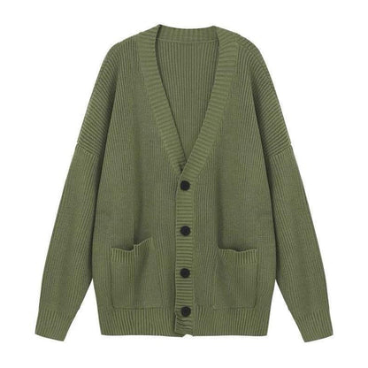 Women's Sweater Jacket And Retro Pleated Skirt Two-Piece Set