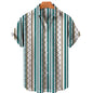 Men’s Summer Vintage V-Neck Shirt – Lightweight Casual Tee