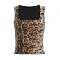Tight-fitting Tank Top With A Distinctive American-style Design Trendy Cropped Crop Top