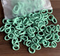 100 Bags Seamless Children's Towel Ring Braids Do Not Hurt Hair Candy Color Small Hair Ring High Elastic Rubber Band