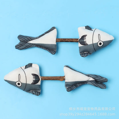 Catnip Fish Molar Rod Toy Relieving Stuffy And Scratch-resistant