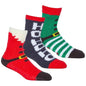 3 Pack Mens Cozy Christmas Slipper Socks Festive Santa and Elf Designs Warm and Comfortable Holiday Gift UK Sizes 6-11 by Sock Stack