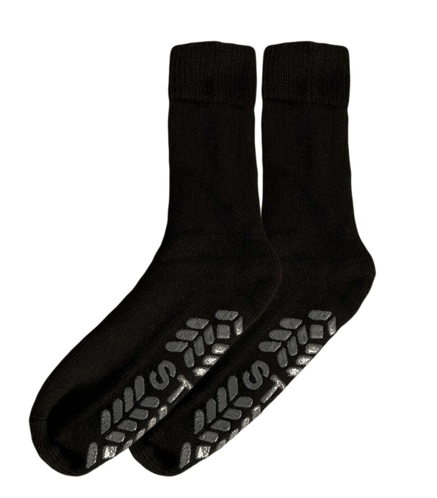 3 Pairs Men's Thermal Lounge Non-Slip Slipper Socks Thick Fleece Winter Warm Home Footwear UK 6-11 by Sock Stack