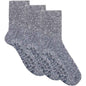 3 Pairs Mens Non-Skid Winter Slipper Socks Ultra-Soft Thick Fleece Lined Cozy Warm Gripper Socks for Cold Weather Sizes 6-11 Grey by Sock Stack