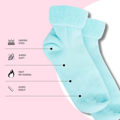 3 Pairs Womens Thermal Bed Socks Super Soft Winter Slipper Socks Cozy Nighttime Warm Footwear for Cold Feet with Snug Fit UK Sizes 4-7 by Sock Stack