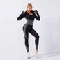 3-Piece Seamless Yoga Set for Women - Elastic Gym Outfit for Fitness and Yoga