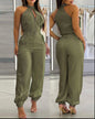 Halter Top Casual Working Pants Two-piece Suit