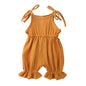 New Arrivals Newborn Toddler Baby Girls Sleeveless Solid Romper Jumpsuit Outfit