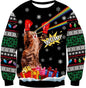 Crewneck Hoodie Sweatshirt With 3D Printed Graphic And Long Sleeves