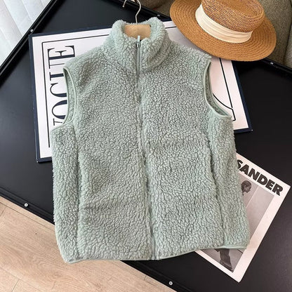 Women's Faux Lamb Velvet Polar Fleece Waistcoat